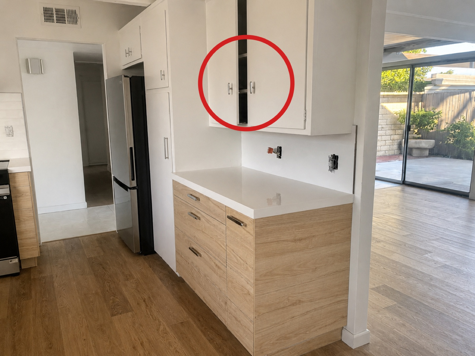 Make sure pulls aren't loose and add washers to the back of any loose ones to tighten.