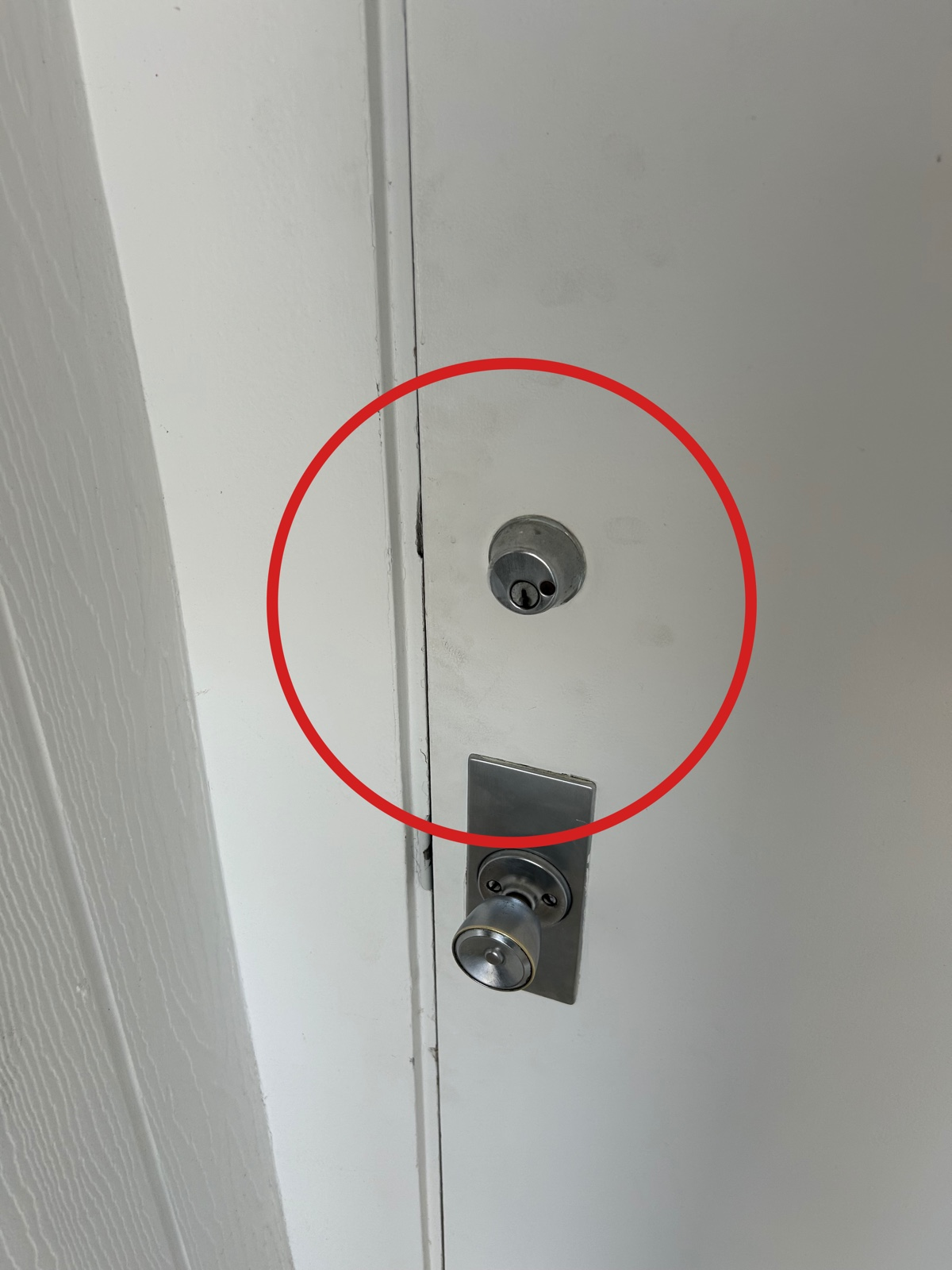 Touch up paint on front door